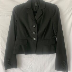 Cropped black blazer